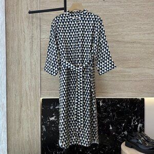 Max Mara 100% Silk Printed Dress